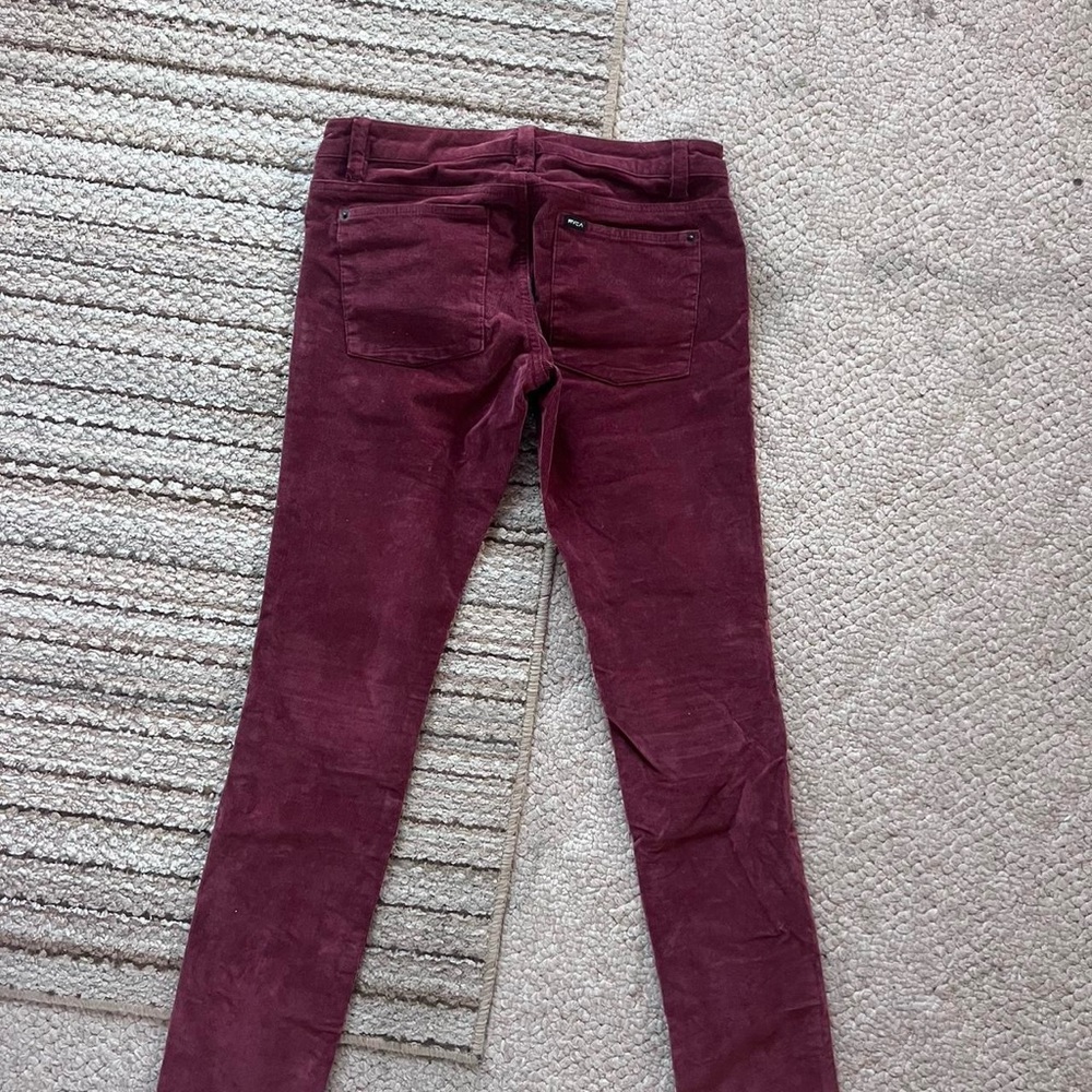 Corduroy red pants